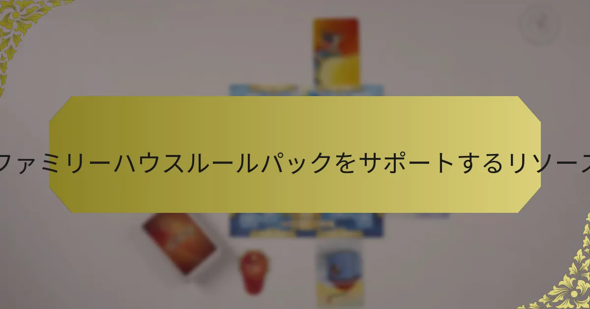 Dixitファミリーハウスルールパックをサポートするリソースは？